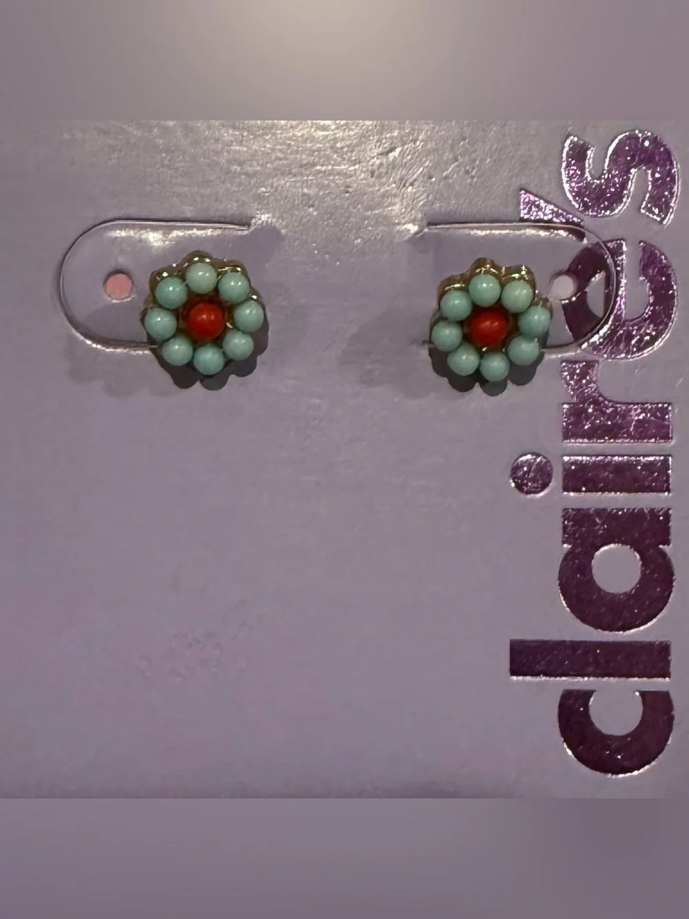 Claire’s Sensitive Solutions 5 Pair Earring Lot NWT Cat Heart Flower Leaf